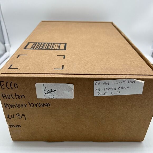 Ecco Holton Apron Slip-On Amber Brown EU 39 US 5 Mens/Boys - Picture 3 of 10